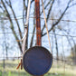 Tooled Leather Round Bag, Canteen Purse