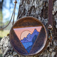 Tooled Leather Round Bag, Canteen Purse